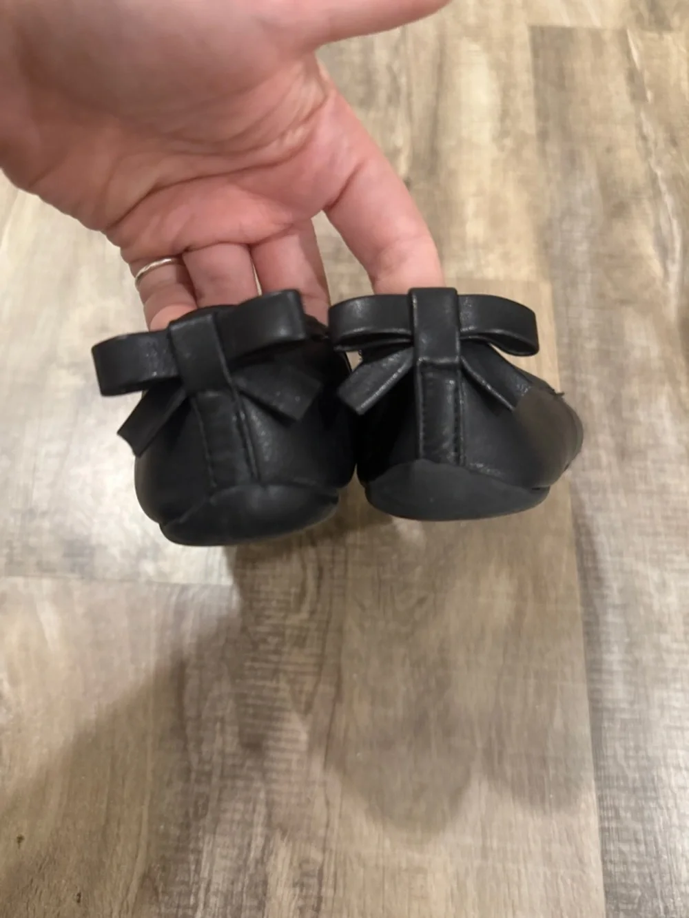 wonder nation Black Girls Dress Ballet Flats with Bow